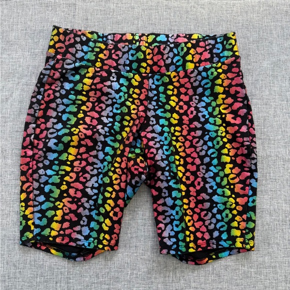 Torrid Multicolor Leopard Print Bike Shorts - Picture 2 of 6
